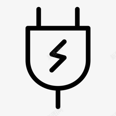 插电充电能量图标图标