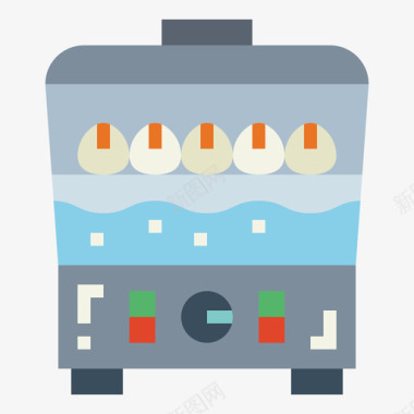 蒸笼烹饪87平底图标图标