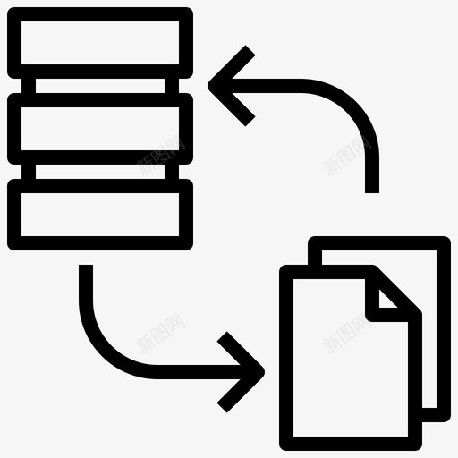 数据传输通信28线性图标svg_新图网 https://ixintu.com 数据传输 线性 通信
