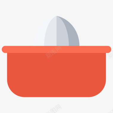 柑橘榨汁机厨房99扁平图标图标