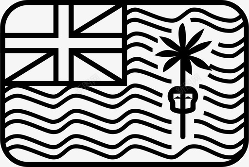 英属印度洋领土国旗物联网国家图标图标