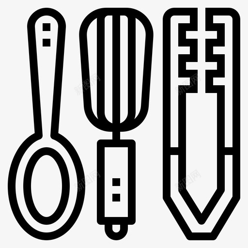 烹饪工具烹饪85线性图标svg_新图网 https://ixintu.com 工具 烹饪 线性