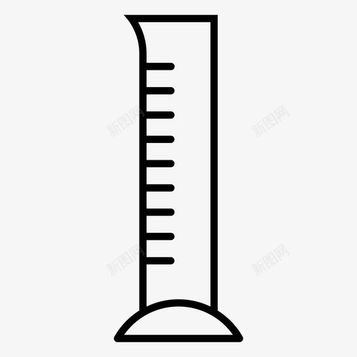 量筒仪器化学图标svg_新图网 https://ixintu.com 仪器 化学 科学教育 设备 量筒