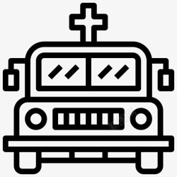 三十次注赫斯第三十次葬礼线性图标高清图片