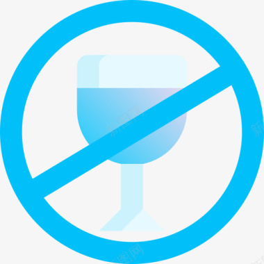 不喝酒开车6蓝色图标图标