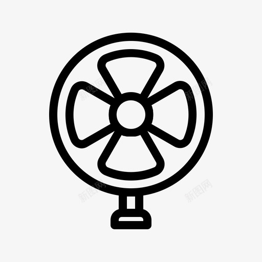 风扇冷却电子图标svg_新图网 https://ixintu.com 冷却 温度 电子 电子设备 螺旋桨 风扇