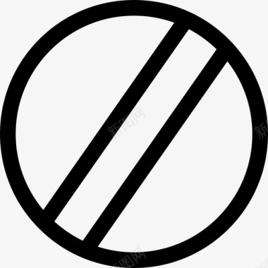 限制端交通标志20线形图标图标