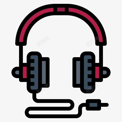 耳机配件20线性颜色图标svg_新图网 https://ixintu.com 线性 耳机 配件 颜色