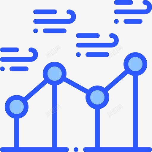 折线图天气241蓝色图标svg_新图网 https://ixintu.com 天气 折线 线图 蓝色