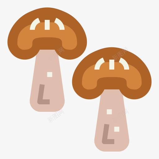 蘑菇纯素19扁平图标svg_新图网 https://ixintu.com 扁平 纯素 蘑菇