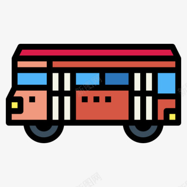 巴士巴士站3线颜色图标图标