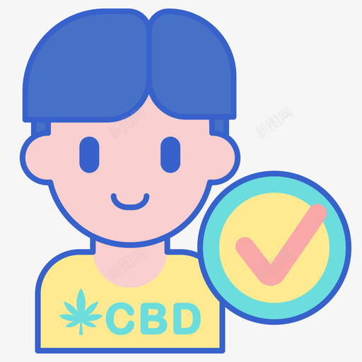 CbdCbd油2线性颜色图标svg_新图网 https://ixintu.com Cbd 线性 颜色