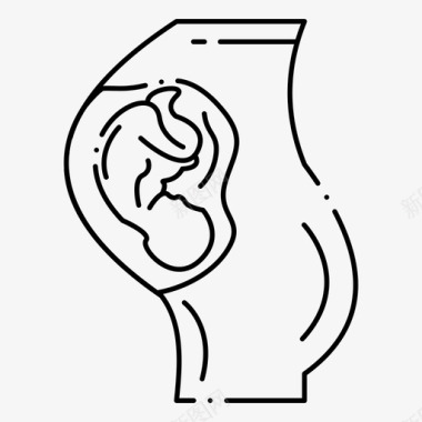 怀孕婴儿母亲图标图标