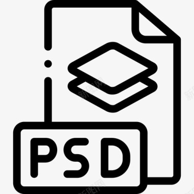 Psd平面师43线性图标图标