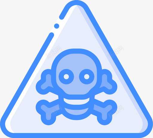 有毒警告标志1蓝色图标svg_新图网 https://ixintu.com 有毒 标志 蓝色 警告