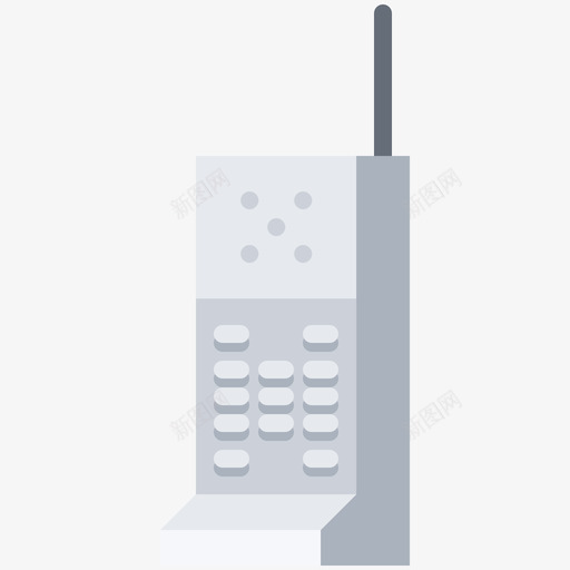 无绳电话旧设备1扁平图标svg_新图网 https://ixintu.com 扁平 无绳电话 设备