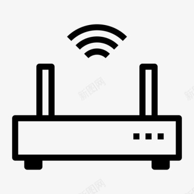 wifi路由器互联网网络图标图标