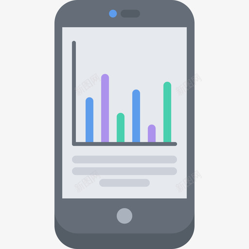 图表电话33扁平图标svg_新图网 https://ixintu.com 图表 扁平 电话