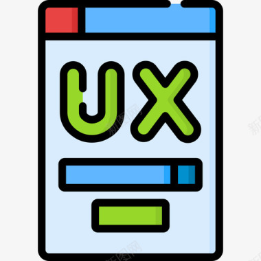 Ux用户体验39线性颜色图标图标