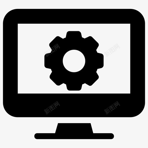 计算机设置配置macbook设置图标svg_新图网 https://ixintu.com 制造 图标 字形 工程师 技术 生产 计算机 设置 配置