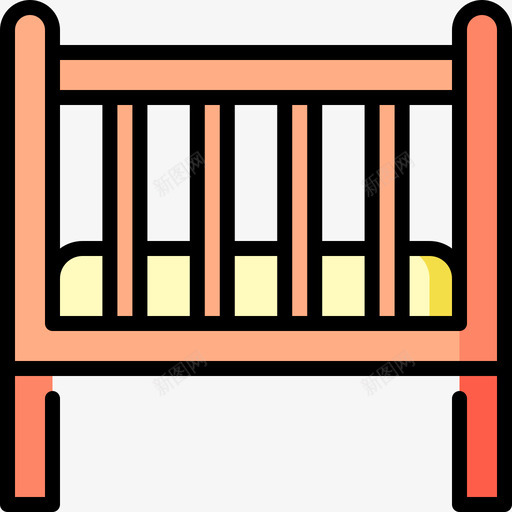 婴儿床婴儿玩具10线性颜色图标svg_新图网 https://ixintu.com 婴儿 婴儿床 玩具 线性 颜色