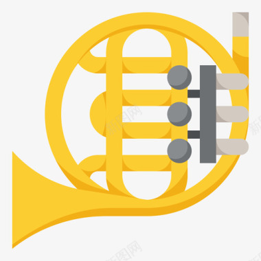 法国喇叭音乐129平调图标图标