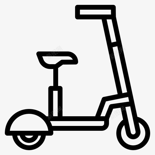 电动摩托车摩托车交通工具图标svg_新图网 https://ixintu.com 交通工具 摩托车 电动 车辆