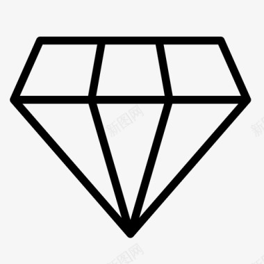 钻石配件珠宝图标图标