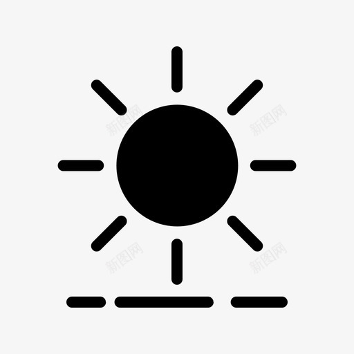 太阳明亮热图标svg_新图网 https://ixintu.com 太阳 明亮 能量 阳光