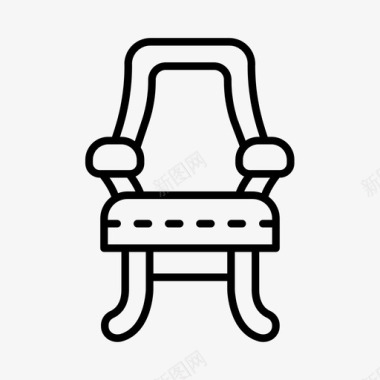 座椅古董椅子图标图标