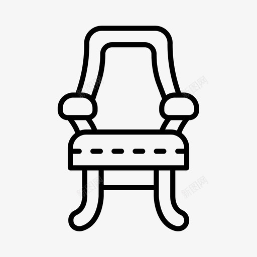 座椅古董椅子图标svg_新图网 https://ixintu.com 古董 复古 座椅 椅子 老式 装饰性