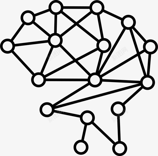 电路人工智能大脑图标svg_新图网 https://ixintu.com 人工智能 大脑 电路