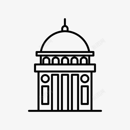 奥罗巴圣殿建筑宗教图标svg_新图网 https://ixintu.com 圣殿 埃拉 城市 奥罗 宗教 建筑