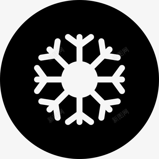 雪冷冰图标svg_新图网 https://ixintu.com 冬天 圣诞