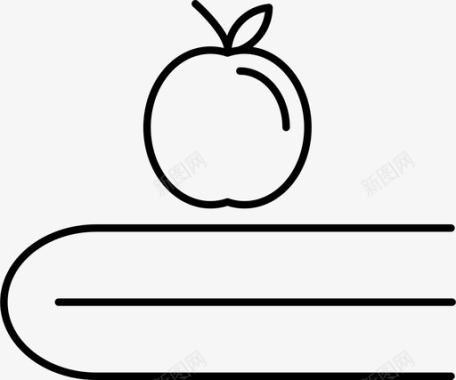 苹果书教育图标图标
