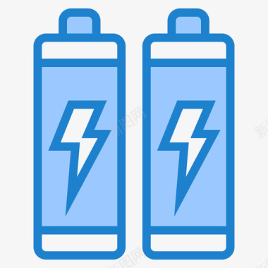 电池电子10蓝色图标图标