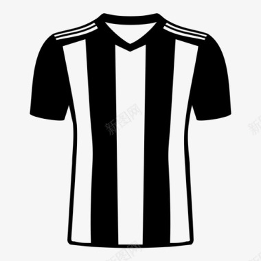 足球服足球t恤图标图标