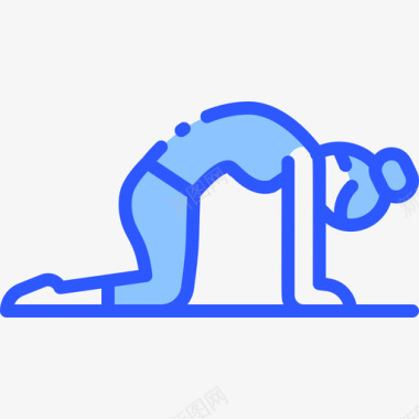 瑜伽瑜伽17蓝色图标图标
