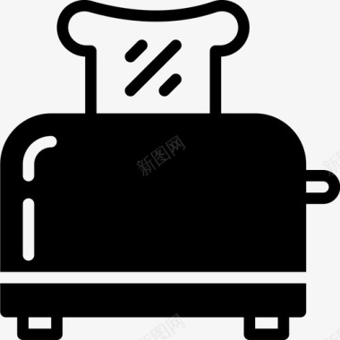 烤面包机食品169固体图标图标