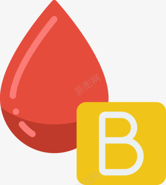 血型献血47平坦图标图标