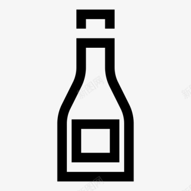 葡萄酒酒瓶塞子图标图标