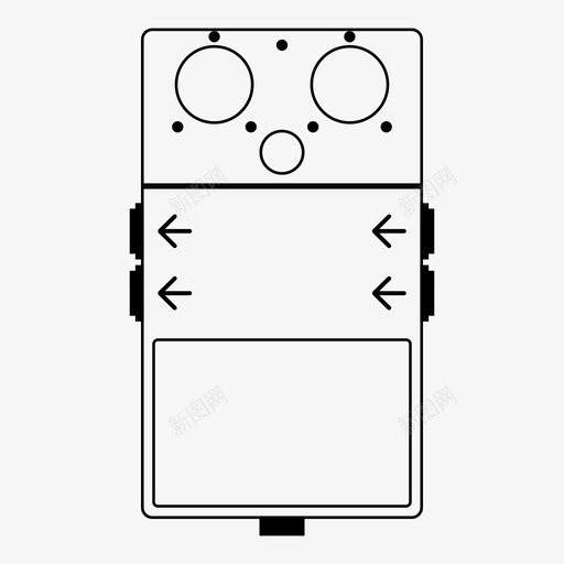 变形踏板效果吉他图标svg_新图网 https://ixintu.com 变形 吉他 效果 踏板
