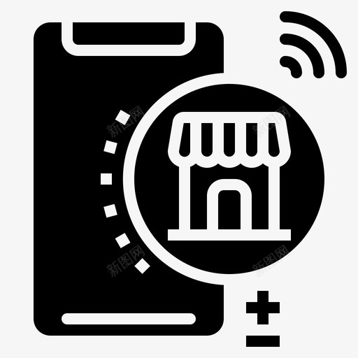 在线购物智能手机26填充图标svg_新图网 https://ixintu.com 在线购物 填充 手机 智能