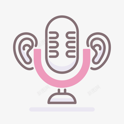 Asmr直播1线性颜色图标svg_新图网 https://ixintu.com Asmr 直播 线性 颜色