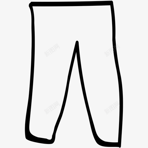 牛仔裤时装裤子图标svg_新图网 https://ixintu.com 时尚 时装 服装 牛仔裤 裤子 配件