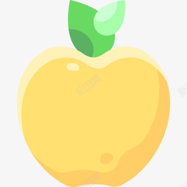 苹果水果16扁平图标图标