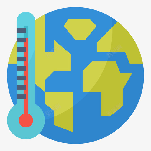 全球变暖全球变暖14平坦图标svg_新图网 https://ixintu.com 全球 变暖 平坦