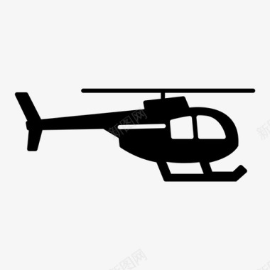 直升机侧面运输图标图标