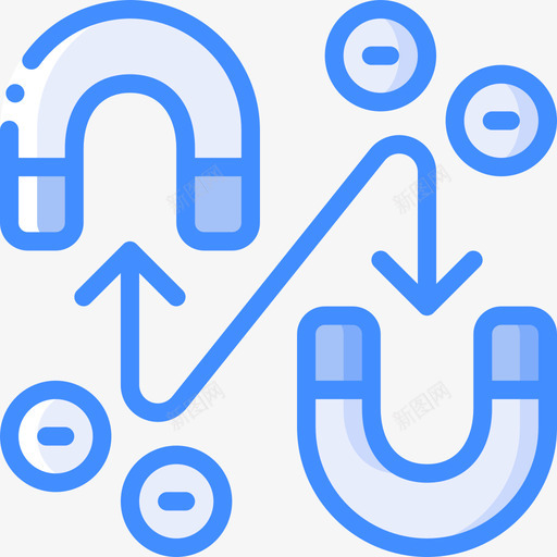 磁学遗传学和生物工程4蓝色图标svg_新图网 https://ixintu.com 生物工程 磁学 蓝色 遗传学