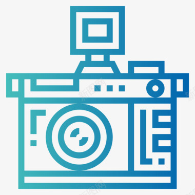 摄影机fbi1梯度图标图标
